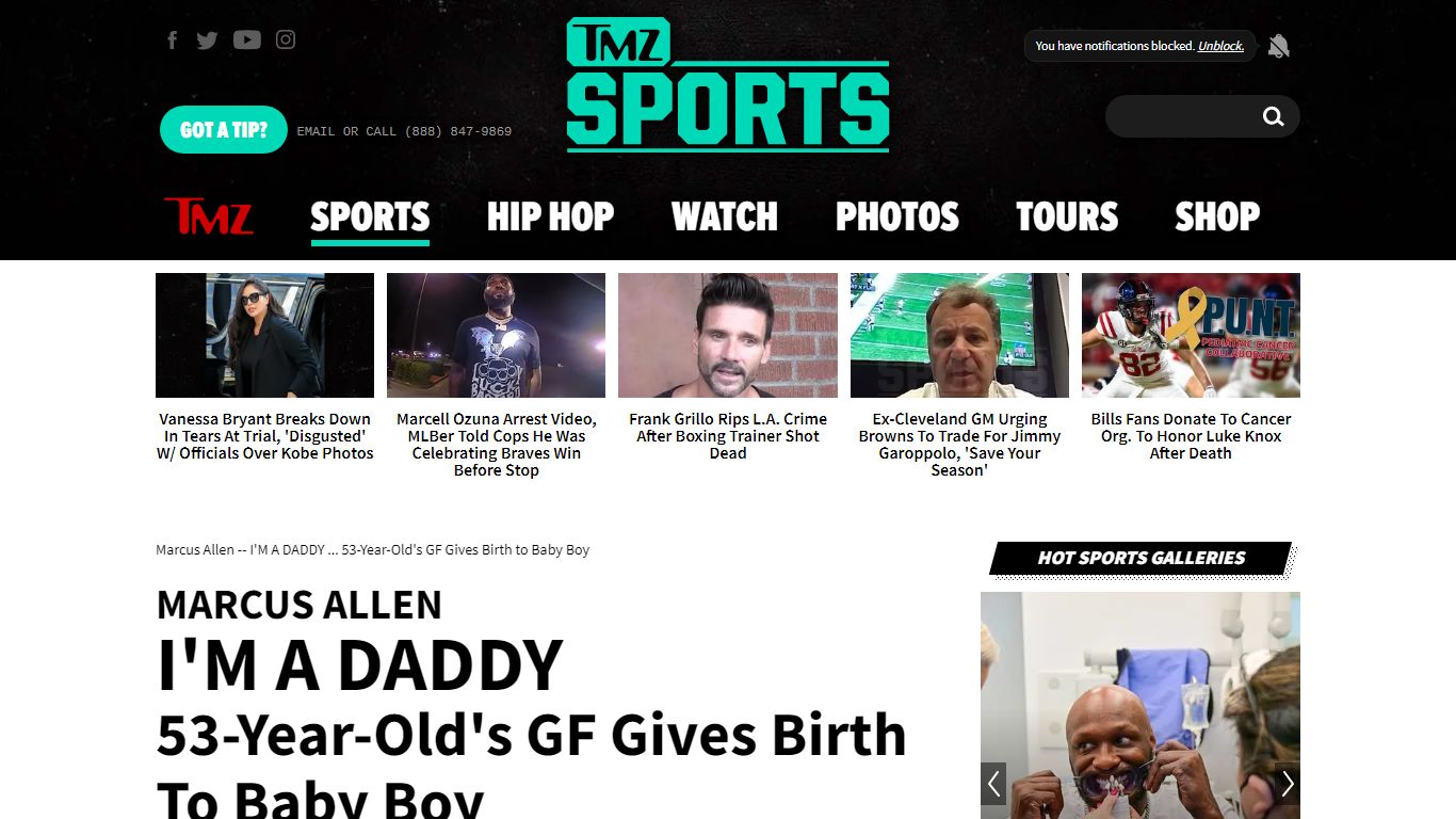 Marcus Allen -- I'M A DADDY ... 53-Year-Old's GF Gives Birth to ... - TMZ